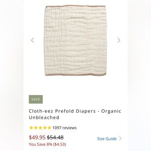 Green Mountain Diapers Organic Large Pre-folds